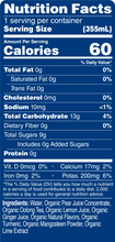 Load image into Gallery viewer, Sparkling Oolong Tea Nutrition Facts
