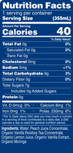 Load image into Gallery viewer, Sparkling Rooibos Tea  Nutrition Facts
